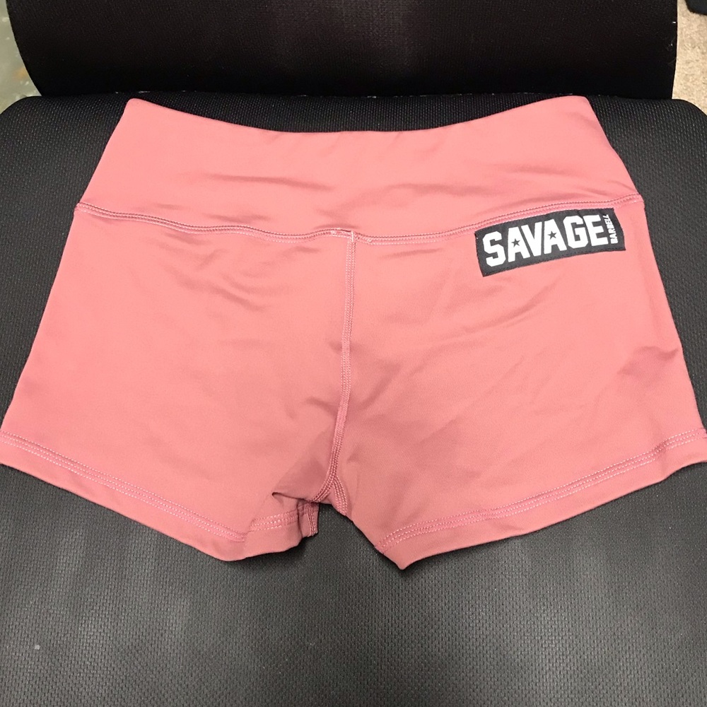 Savage Barbell Booty Shorts Sz S Rusty. Only worn a few times.
